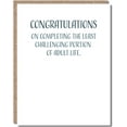 thumbnail image 1 of Modern Wit Graduation Greeting Card 4.25x5.5 - Congrats on Easy Adulting! Blank Inside, Humorous., 1 of 6