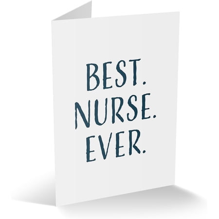Modern Wit Nurse Thank You Card - 4.25x5.5, Blank Inside, Greeting Card. Celebrating Nurse Week.