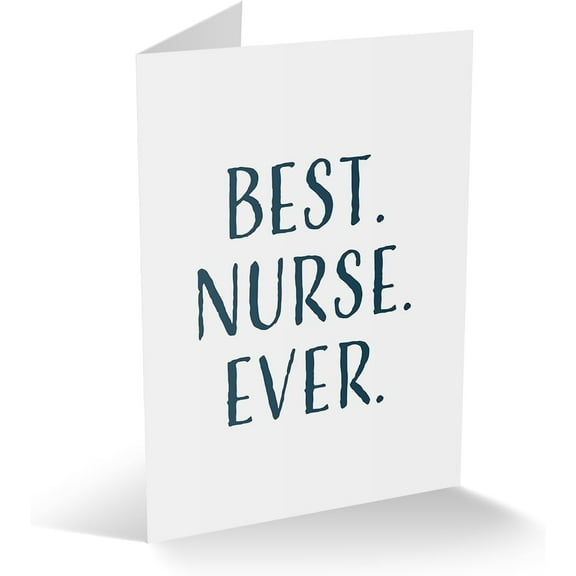 Modern Wit Nurse Thank You Card - 4.25x5.5, Blank Inside, Greeting Card. Celebrating Nurse Week.