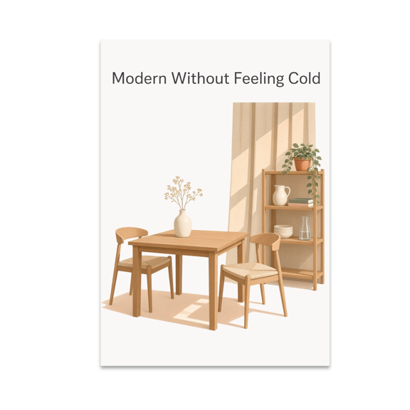 Modern Without Feeling Cold - Home Decor Enthusiast - 13x19 Poster Print