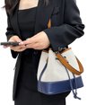 thumbnail image 1 of Modern Women Bucket Bag Large Capacity Crossbody Pouch Bag Adjustable Shoulder Strap Fit for Daily Errands Traveling, 1 of 9