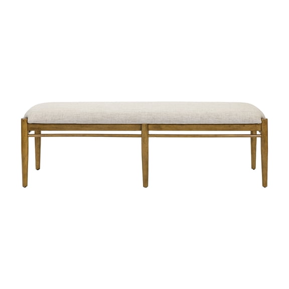 Modern Wood Dining Table Bench Kitchen seat Fully Assembled Brown