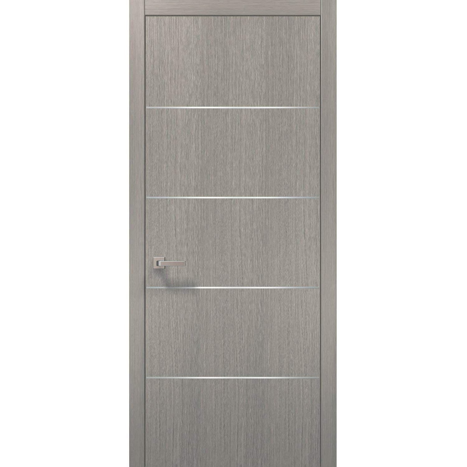 Modern Wood Interior Door 42 x 96 with Hardware