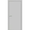 thumbnail image 1 of Modern Wood Interior Door with Hardware | Planum 0010 Matte Grey | Single Panel Frame Trims | Bathroom Bedroom Sturdy Doors-42" x 80", 1 of 6