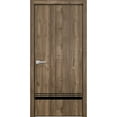 thumbnail image 1 of Modern Wood Interior Door with Hardware | Planum 0012 Walnut | Single Panel Frame Trims | Bathroom Bedroom Sturdy Doors-28" x 96", 1 of 6
