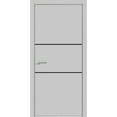 thumbnail image 1 of Modern Wood Interior Door with Hardware | Planum 0014 Matte Grey | Single Panel Frame Trims | Bathroom Bedroom Sturdy Doors-28" x 84", 1 of 6