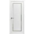 thumbnail image 1 of Modern Wood Interior Door with Hardware | Planum 0888 White Silk | Single Panel Frame Trims | Bathroom Bedroom Sturdy Doors-24" x 96", 1 of 6