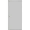 thumbnail image 1 of Modern Wood Interior Pre-Hung Door with Hardware | Planum 0010 Matte Grey | Single Panel Frame Trims | Bathroom Bedroom Sturdy Doors-24" x 96", 1 of 7