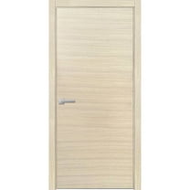 Modern Wood Interior Pre-Hung Door with Hardware | Planum 0010 Natural Veneer | Single Panel Frame Trims | Bathroom Bedroom Sturdy Doors-32" x 84"