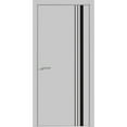 thumbnail image 1 of Modern Wood Interior Pre-Hung Door with Hardware | Planum 0011 Matte Grey | Single Panel Frame Trims | Bathroom Bedroom Sturdy Doors-42" x 80", 1 of 6