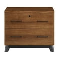 thumbnail image 1 of Modern Wood Lateral File Drawer Fully Assembled Rich Medium Brown, 1 of 9
