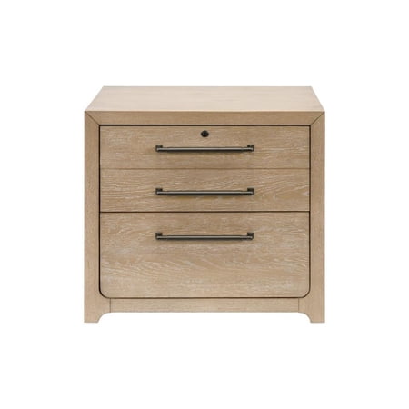 Martin Furniture Wood Lateral File Storage File Drawer in Light Brown