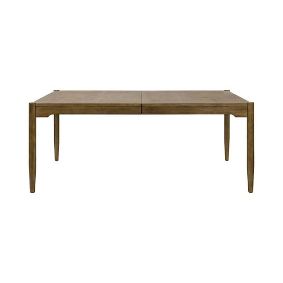 Modern Wood Rectangular Kitchen Dining Table Kitchen Table Brown