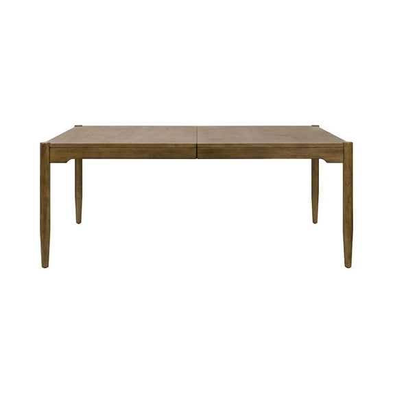 Modern Wood Rectangular Kitchen Dining Table Kitchen Table Brown