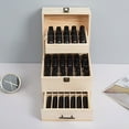 thumbnail image 1 of Modern Wooden Color Essential Oil Storage Box, Essential Oil Organizer, Essential Oil Storage Box with 59 Slots, 1 of 25