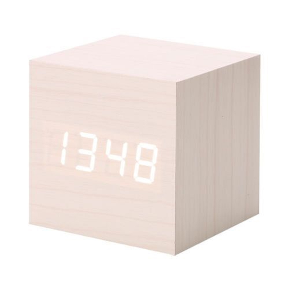 Modern Wooden Digital LED Desk Clock – Alarm, Thermometer, Timer & Calendar 4 thumbnail image