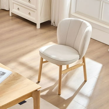 Modern Wooden Frame Upholstered Armless Dining Chair, (Set of 1)