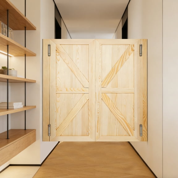 Modern Wooden Swing Doors with Hinges for Home & Commercial Use - Easy Installation, Durable Design, Versatile Applications