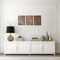 thumbnail image 1 of Modern Wooden Wall Sculptures - Set Of 3 Home Decor Accent Large Art For Living Room  Bedroom Office Easytallation (walnut Medium Direction), 1 of 7