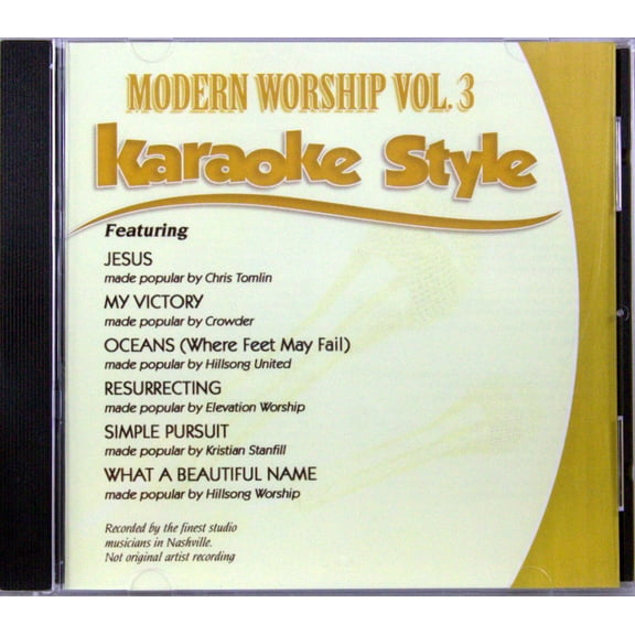 Modern Worship Volume 3 Daywind Christian Karaoke Style NEW CD+G 6 Songs