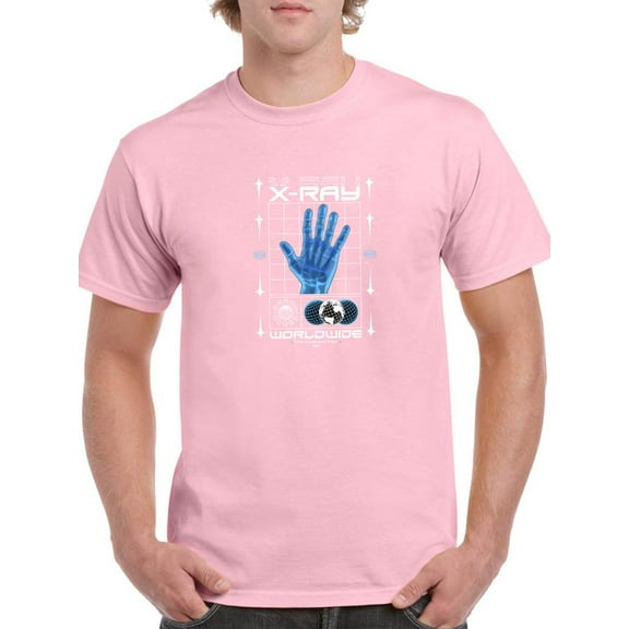Modern X-ray Techno Style T-Shirt Men -Image by Shutterstock, Male Large