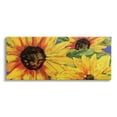 thumbnail image 1 of Modern Yellow Sunflower Trio Botanical & Floral Graphic Art Gallery Wrapped Canvas Print Wall Art, 1 of 7