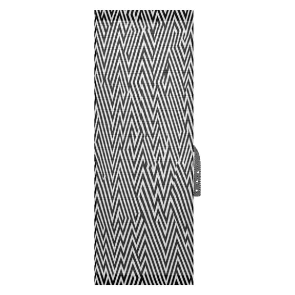 Modern Zigzag Lines Door Side Curtain 54x40in Privacy Shade UV Protection Rod Pockets