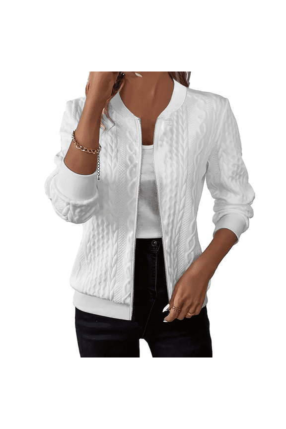 Modern Zip Closure Breathable Stretch Outerwear Casual Coat Lightweight Long Sleeve Tops For Pilates Skating