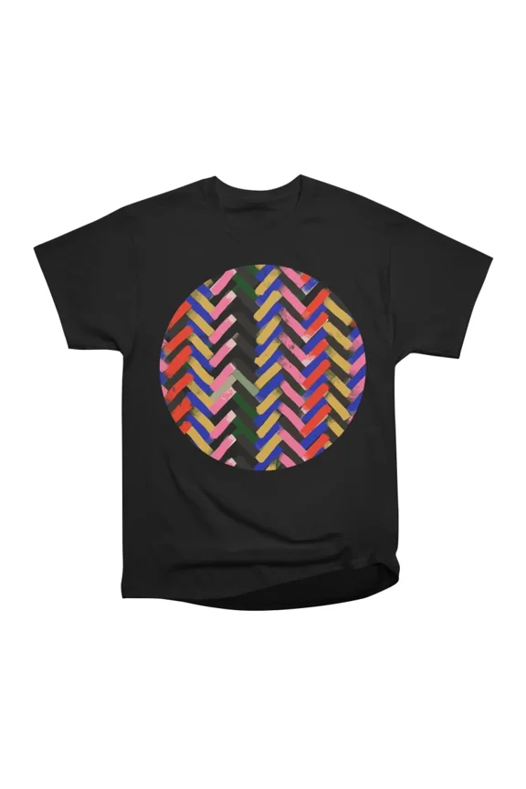 Modern abstract geometric chevron texture T-Shirt Tee Gift For Him Merch For Her Apparel F