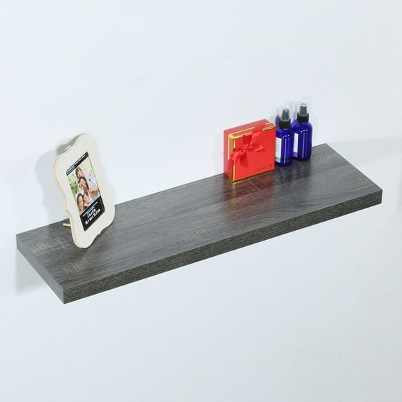 Modern and Contemporary Black oak Floating Shelf - 31.5*9.25*1.5 inches