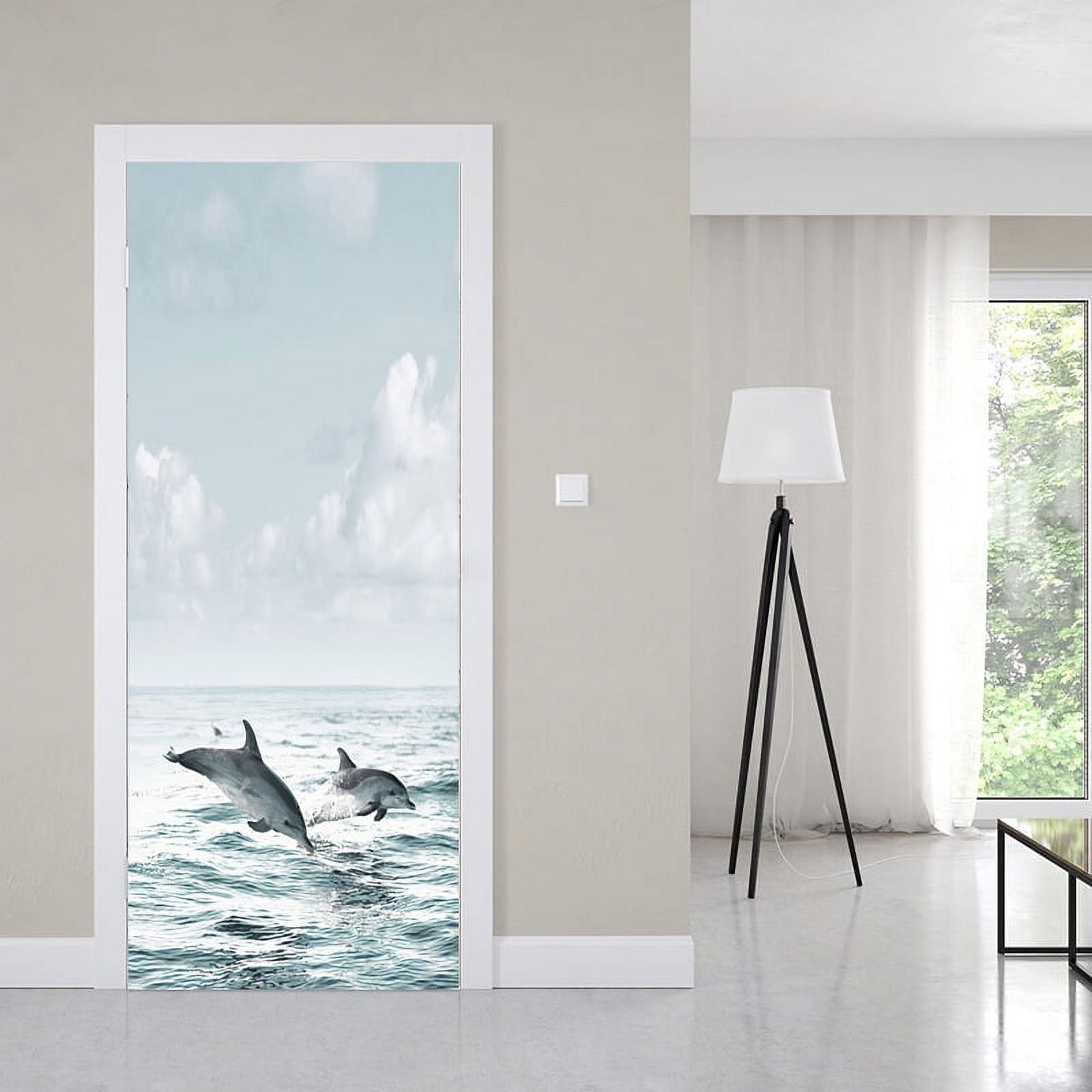 Minimalist Seaside Garden Decor Reference: Modern And Minimalist Seaside Scenery Door With New House Decoration