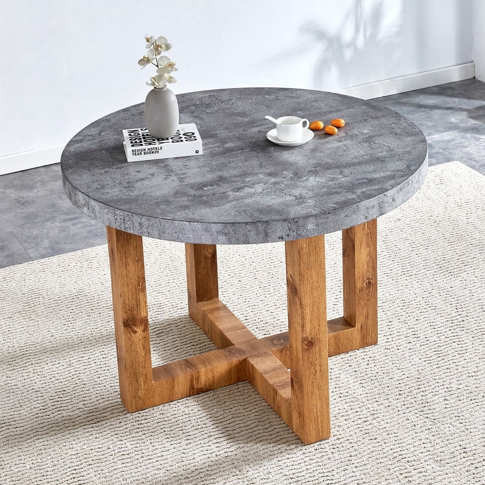 Practical Tabletop Modern and Practical Circular Dining Table.Sudica 42