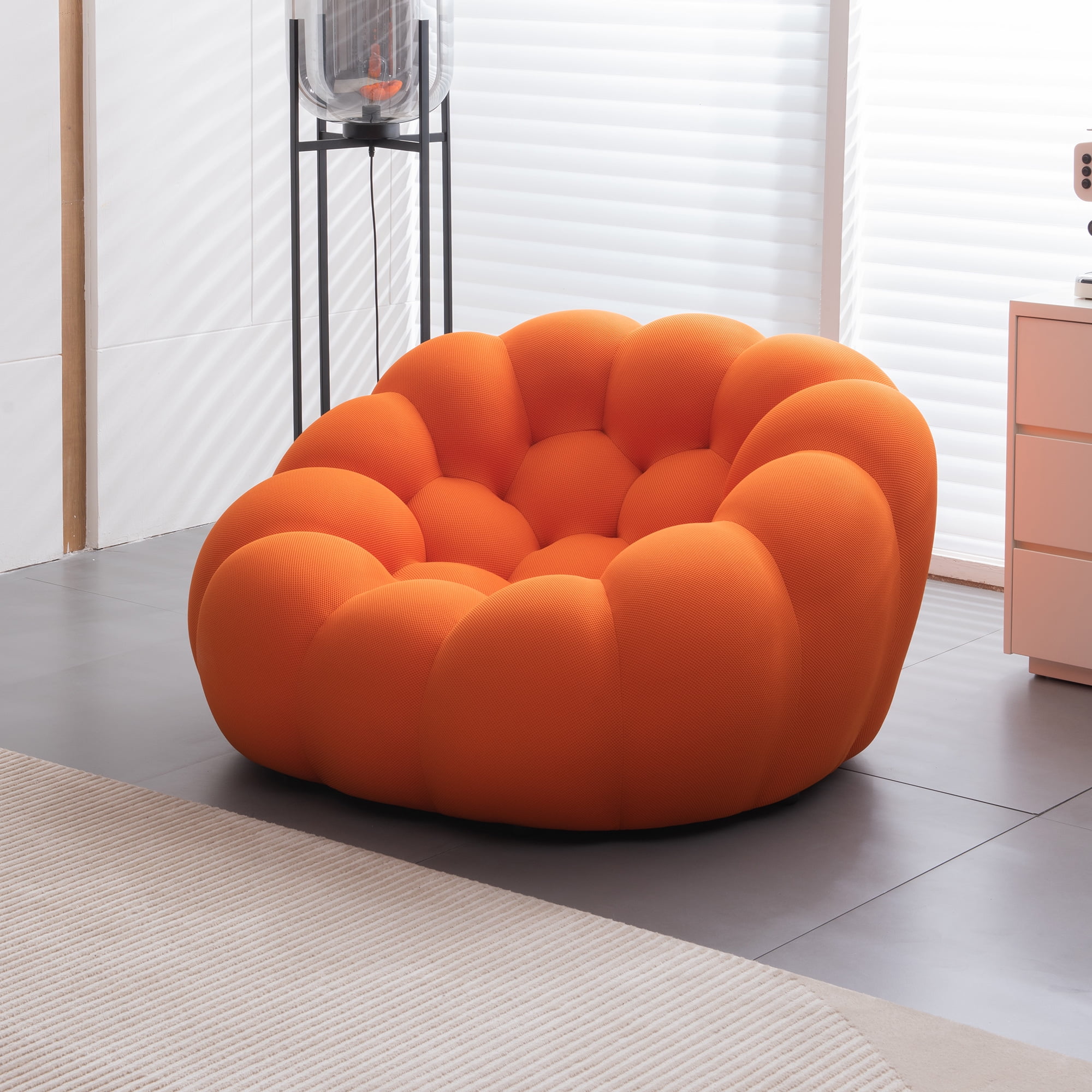 Modern bubble floor sofa,single chair for living room,orange