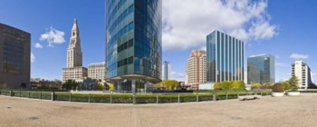 Modern buildings in a city Hartford Connecticut USA 2011 Canvas Art - Panoramic Images (15 x 6)