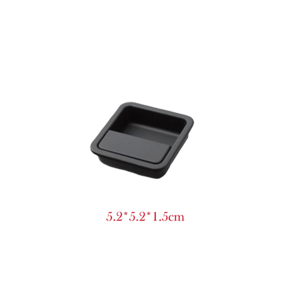 Modern built-in minimalist concealed drawer pulls recessed grommets ...