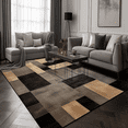 thumbnail image 1 of Modern carpets for living room Dark Color Decor Carpet Simple Geometry Floor Mat Hall Sofa Area Rug Soft Washable ковер tapete, 1 of 5