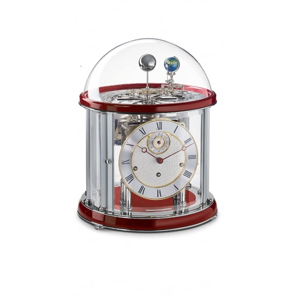 Modern clock Tellurium with 8 day running time from Hermle