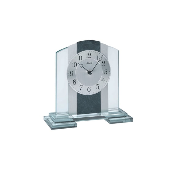 Modern clock with quartz movement from AMS AM T1121
