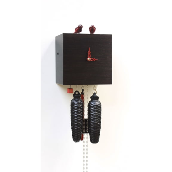 Modern cuckoo clock 8 day running time, Bamboo