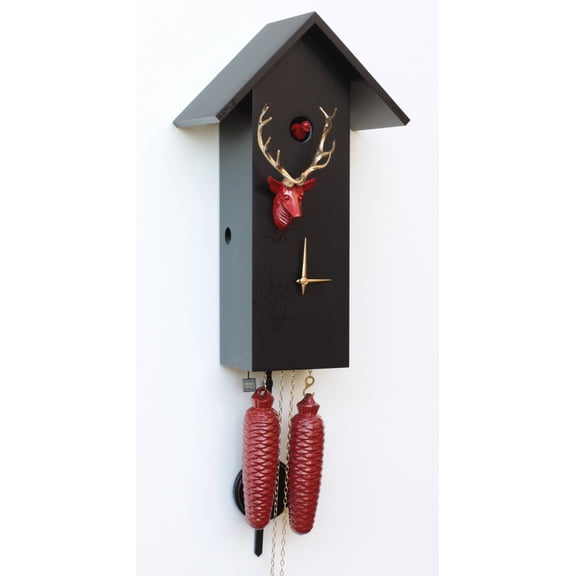 Modern cuckoo clock Simple line, 8 day running time