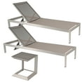 thumbnail image 1 of Modern design All aluminum outdoor coffee table and lounge Front Porch Outdoor Patio Furniture Table and Chairs Set, 1 of 1
