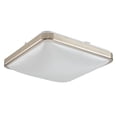 thumbnail image 1 of Modern elegant Dimmable 14" Square Flush Mount LED Ceiling Light , Stylish And Energy-Efficient Fixture Brushed Nickel Finished, For  Bedrooms, Kitchens, Living Rooms And Offices, 1 of 11