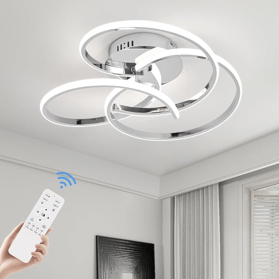 Modern flush mount ceiling light 42 adjustable light near ceiling light fixture with remote control embedded flush mount ceiling light bedroom living room kitchen