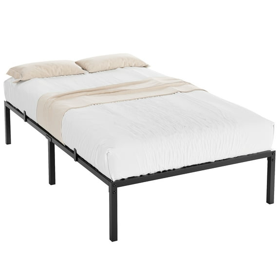 Modern metal bed frame, easy to assemble, anti-mattress slide