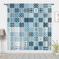 thumbnail image 1 of Modern minimalist Geometric patterns Curtains, abstract lines Window Treatments Panel Pair Blackout Curtain, Home Bedroom Dorm privacy Decor(Rod Pocket), 1 of 5