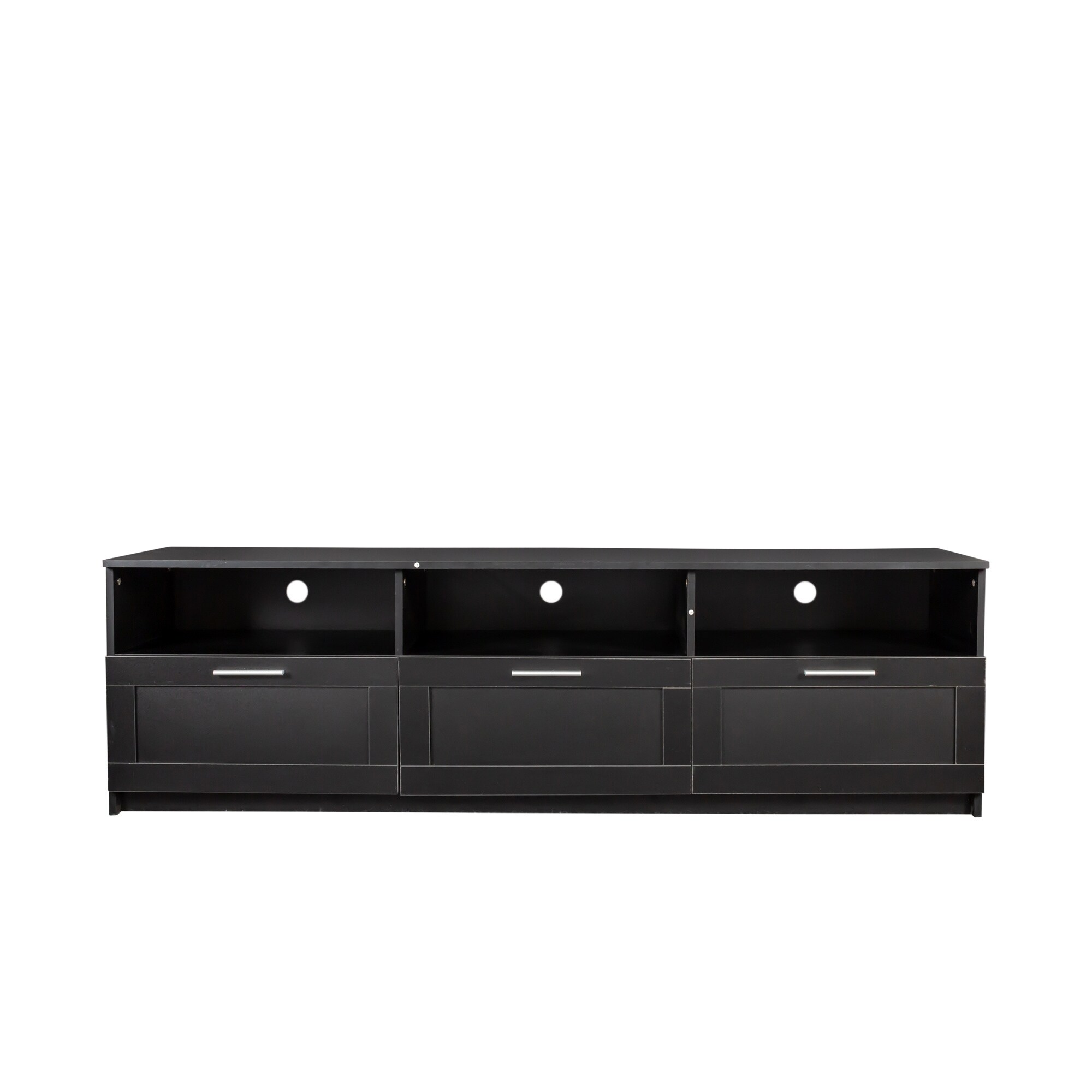 Modern minimalist TV 80 inch TV stand Black