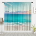 thumbnail image 1 of Modern minimalist art curtains, Summer beach sunset landscape Window Curtains, Ocean Blackout Curtains Window Drapes, Bedroom privacy decor(Rod pocket), 1 of 4