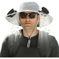 thumbnail image 1 of Wide Brim Solar Fan Hat, Hat with Fans Solar Power, USB Charging Sun Hat with 2 Solar Fan for Men Women Outdoor Fishing, 1 of 9