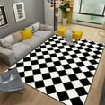 thumbnail image 1 of Modern ration Home Carpets for Living Room Simple Geometric Lounge Sofa Side Flannel Mat Washable Rugs for Bedroom r 러그, 1 of 5