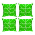 thumbnail image 1 of Modern simple petals four-leaf clover flowers cotton hemp sofa cushion cover car soft pillow cover - style5, 1 of 5